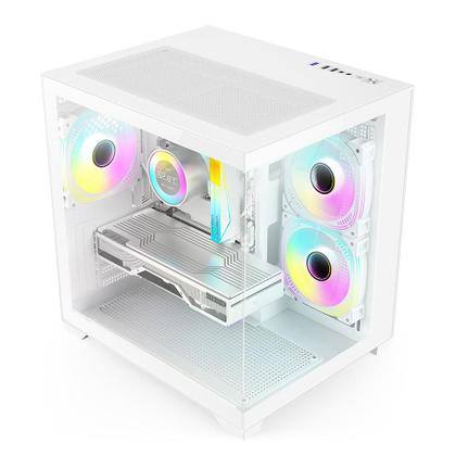 Imagem de PC Gamer Skill Aquarium, AMD Ryzen 5 5600GT, 16GB, Radeon Vega 7, SSD 1TB M.2, Fonte 500w, Branco SKA052
