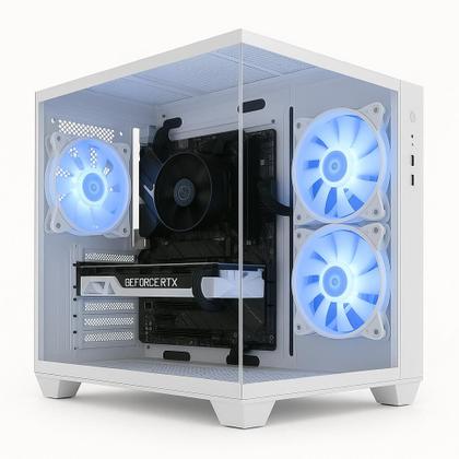 Imagem de PC Gamer Skill Aquarium, AMD Ryzen 7 5700G, 16GB 3200MHz, Radeon Vega 8, SSD 512GB M.2, Fonte 500w, Branco SKA053
