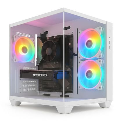 PC Gamer Skill Aquarium, AMD Ryzen 7 5700G, 16GB , Radeon Vega 8, SSD 512GB M.2, Fonte 500w, Branco SKA053