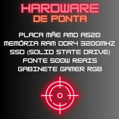 Imagem de PC Gamer Skill RGB AMD Ryzen 5 4600G, Gráficos Radeon VEGA 7, 16GB DDR4 3200Mhz, SSD 256GB, Fonte 500W - SGX-0051A