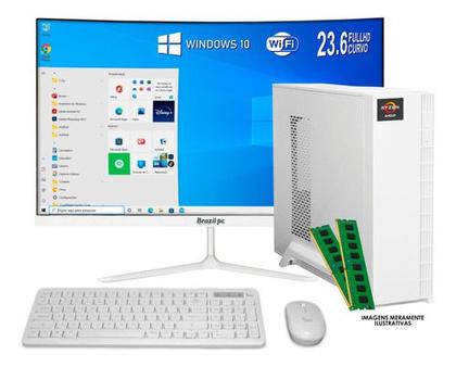 Imagem de Pc Gamer Slim Ryzen 7 5700G 32gb Ram Ssd 960gb Tela 23 Vega 8 Wifi