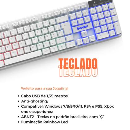 Imagem de PC Gamer White Intel Core i5 16GB SSD 1TB Kit 4x1 Aquario branco Branco Com 7 Fans