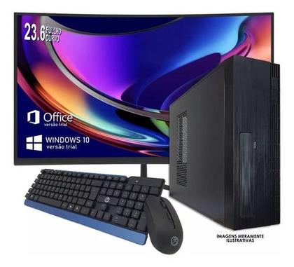 Imagem de Pc Slim Branco I5 8ª Geração 8gb Ram Ssd 240gb Tela 23 Wifi