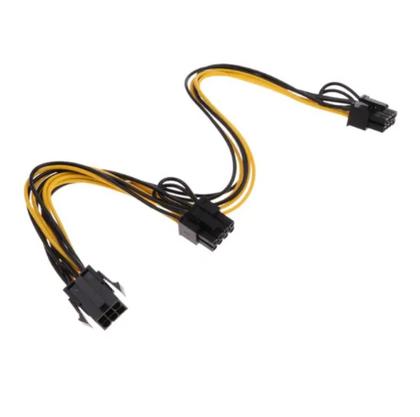 Imagem de Pci-e 6 Pinos Para 2x 8 Pinos Adaptador Fonte Modular 8 Pinos VGA