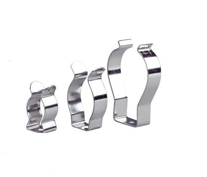 Imagem de Pct 04 Abraçadeira de Metal 25,5mm P/ Lâmpada Tubular T12