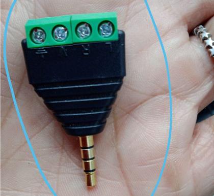 Imagem de Pct 04 Conector Estéreo P2 P3 Macho x Borne KRE 4 Vias CFTV