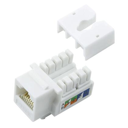 Imagem de Pct 04 Conector Fêmea Rj45 Keystone CAT6 P/ Internet Giga