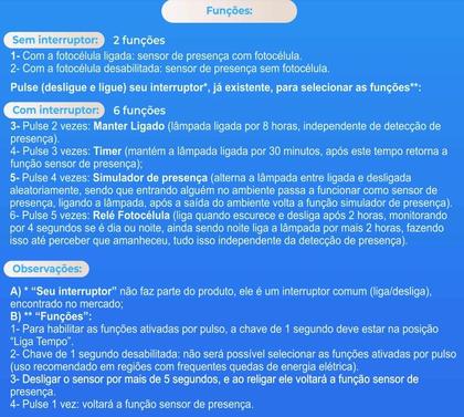 Imagem de Pct 04 Sensor De Presença de Parede Multi 180 Interno QA21M