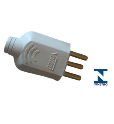 Imagem de Pct 05 Pino De Tomada 20a Macho Reto Prensa Cabo 3p+T 3P