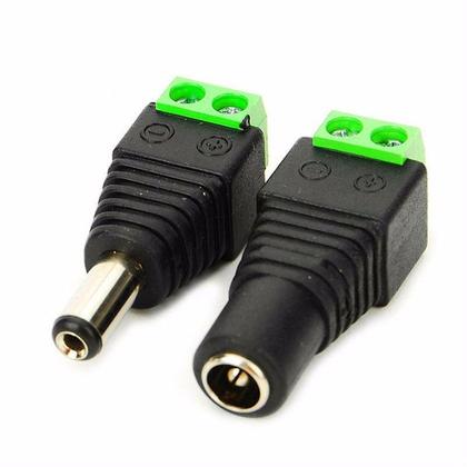 Imagem de Pct 20 Conector P4 Macho P/ Cabo Cftv Câmera Plug Borne