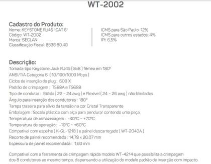 Imagem de Pct 50 Conector Fêmea Rj45 Keystone CAT6 P/ Internet Giga