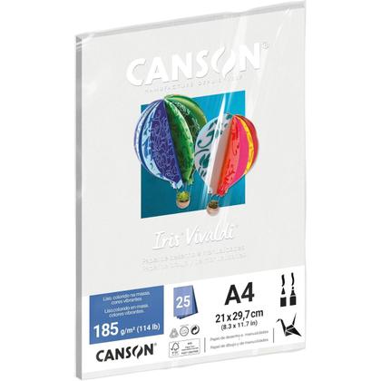Imagem de Pct Papel Iris Vivaldi 25fls A4 185gr Canson Escolha a Cor