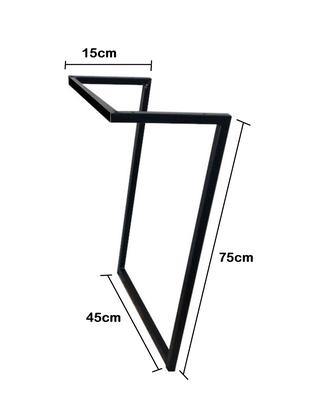 Imagem de Pé Base Áquila 75x45 Industrial Tubular Escrivaninha Mesa Aparador