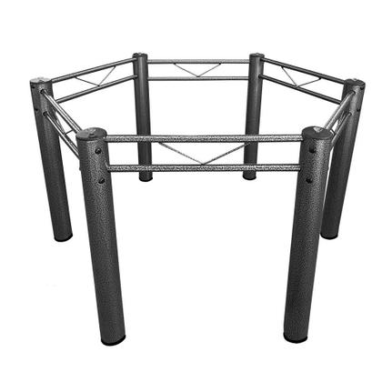 Imagem de Pé Base Para Mesa De Jantar Sextavada Para Sala De Jantar Cozinha Área Gourmet Serve Para Tampos De Pedra Madeira Vidro