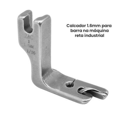 Imagem de Pé Calcador sapata embainhador de bainha barra maquina reta industrial