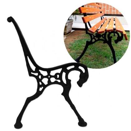 Imagem de Pé de banco em ferro fundido modelo cavalo 09 réguas  alfa