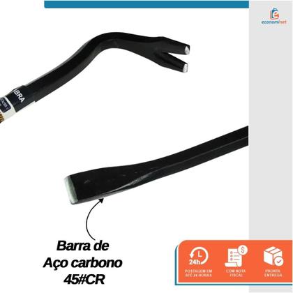 Imagem de Pé de Cabra 800mm x 16mm em Aço Carbono Ferramenta para Alavancagem e Demolição