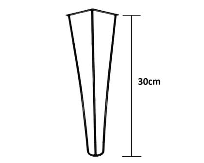 Imagem de Pé Hairpin Leg 30cm Triplo Armario Cama Mesa Moveis 1/4