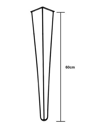 Imagem de Pé Hairpin Leg 60cm Triplo Industrial Mesa Base Suport 1/4