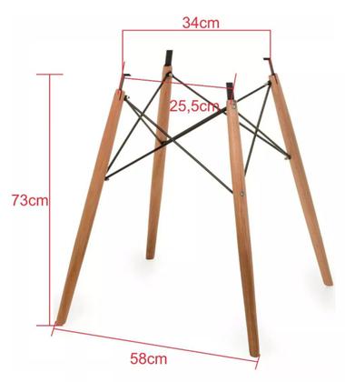 Imagem de Pe Palito Base Eiffel C. Eames Para Mesa Tampo de até 110cm