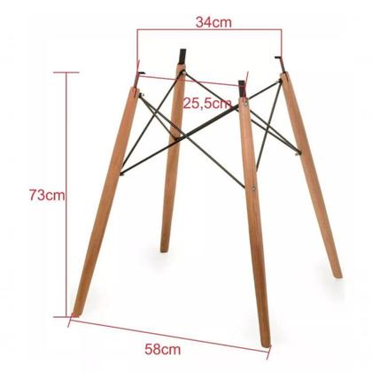 Imagem de Pe Palito Base Eiffel C. Eames Para Mesa Tampo De Até 110Cm