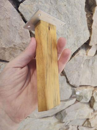 Imagem de Pé Palito Móveis 15cm Chato Madeira Maciça 4un