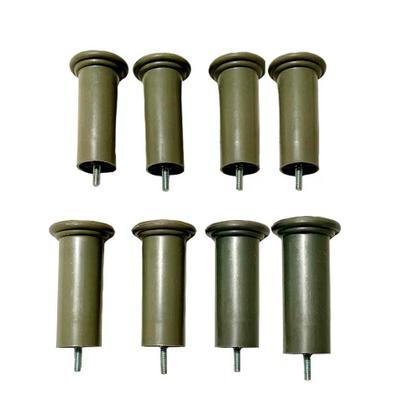 Imagem de Pé Para Cama Box Pezinho de Cama Baú Casal ou Solteiro 12cm Kit Com 8 Unidades