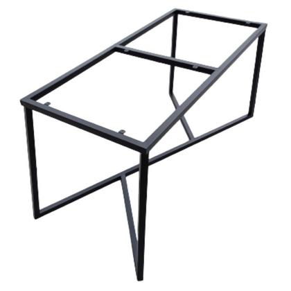 Imagem de Pé para Mesa de Ferro Metalon Modelo Angular Cor Preto Eletrostático