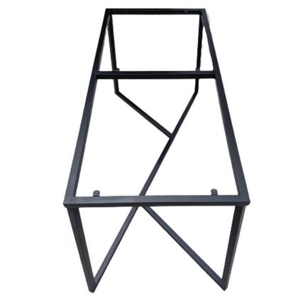 Imagem de Pé para Mesa de Ferro Metalon Modelo Angular Cor Preto Eletrostático