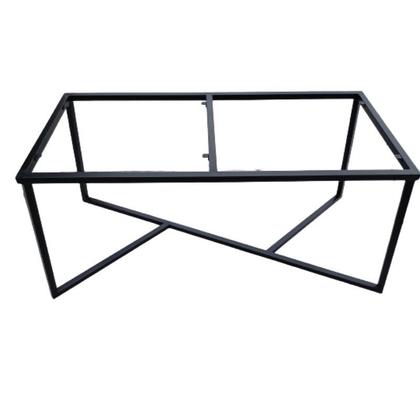 Imagem de Pé para Mesa de Ferro Metalon Modelo Angular Cor Preto Eletrostático