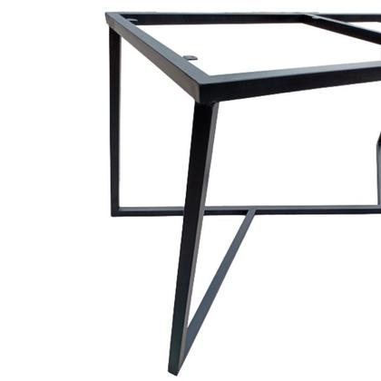 Imagem de Pé para Mesa de Ferro Metalon Modelo Angular Cor Preto Eletrostático
