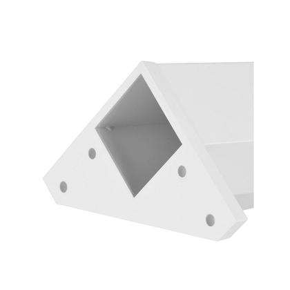 Imagem de Pé Quadrado Abs 40x150mm Branco Fixser