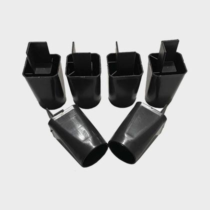 Imagem de Pé Reforçado Para Guarda Roupa e Móveis Altura 6,5 Cm - Kit com 6 Un