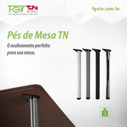 Imagem de Pé Tubular para Mesa Diâmetro 60x730mm Cromado FGVTN