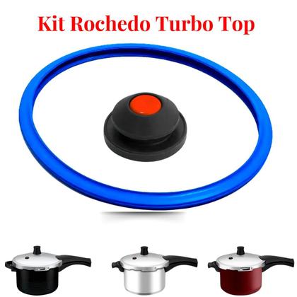 Imagem de Peças De Reposição Válvula De Segurança E Borracha Para Panela De Pressão Rochedo Turbo Top 4,5 Lts