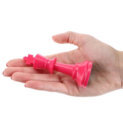 Imagem de Peças de xadrez WE Games Color Bright Plastic Staunton Pink