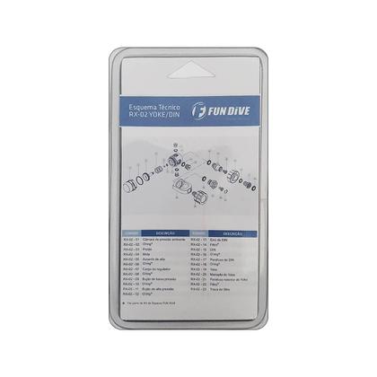 Imagem de Peças Manutenção Para Regulador Mergulho Rx-02 Yoke Fun Dive