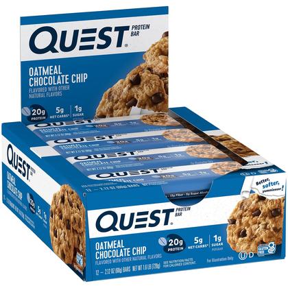 Imagem de Pedaços de chocolate com aveia Quest Nutrition Bars 20g