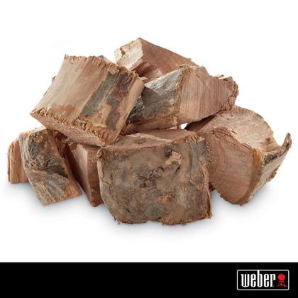 Imagem de Pedaços de Madeira Weber Maçã 1,8 kg para Defumar e Churrasco