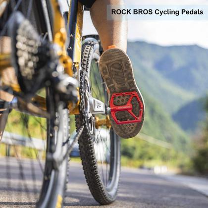 Imagem de Pedais de bicicleta ROCKBROS Flat Aluminium Selado Bearing 302g