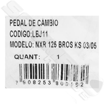 Imagem de Pedal Cambio Nxr 125/ Nxr 150/ Nxr 160/ Xre 190 T-mac - LBJ