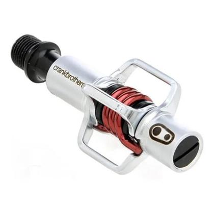 Imagem de Pedal Crank Brothers Egg Beater 1 Clip Mtb Leve Com Tacos Prata Mola Vermelha