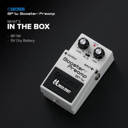 Pedal de efeito de guitarra BOSS BP-1W Booster/Preamp Waza Craft