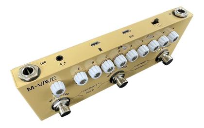 Imagem de Pedal De Efeito Para Violão M-vave Cube-baby Ac Creme Acústica