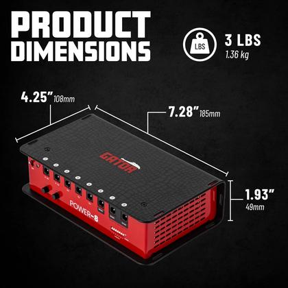 Imagem de Pedal de efeitos de guitarra Power Gator Cases GTR-PWR-8 1600mA