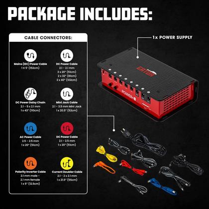 Imagem de Pedal de efeitos de guitarra Power Gator Cases GTR-PWR-8 1600mA