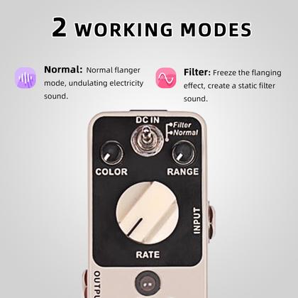 Imagem de Pedal Flanger MOOER E-lady Analógico com Filtro e Oscilador