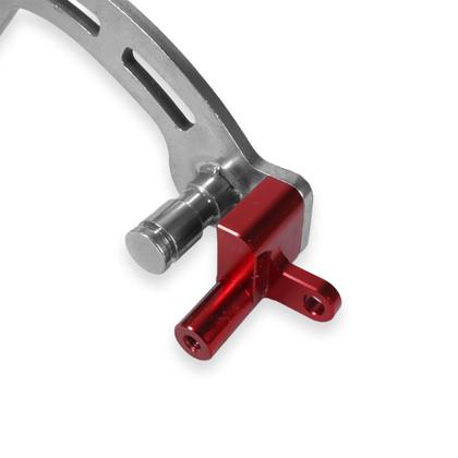 Imagem de Pedal Freio Red Dragon Aço Inox C/ Ponta Retrátil Crf250f Crf 300f Prata/Vermelho