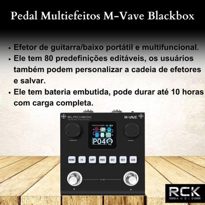 Pedal Multiefeitos M-Vave Blackbox - Pedal de Guitarra - Magazine