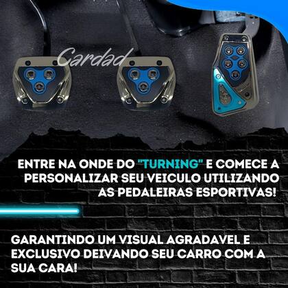 Imagem de Pedal Pedaleira Sport Antiderrapante Automotivo Racing Nf